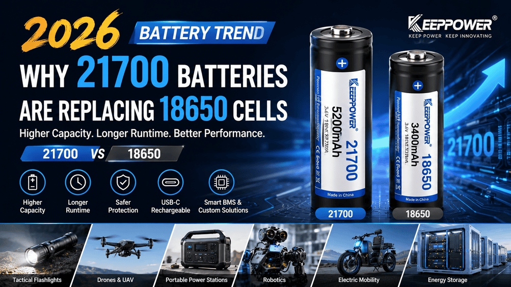 百光 New Year Edition 2026 why 21700 lithium-ion batteries are replacing 18650 cells in 2026